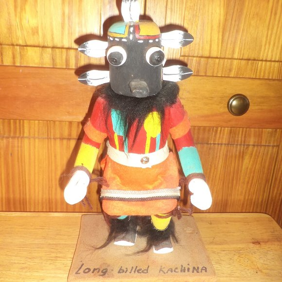 Long billed kachina by Burk Long
